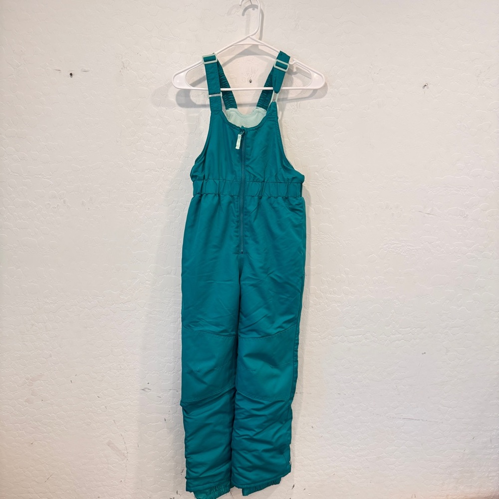 all in motion Snow Bib Overalls Pants Kids Medium Blue Fleece Lined Winter
